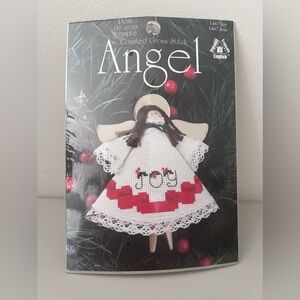 Christmas Joy Angel Ornament Counted Cross Stitch Kit Clothespin 1467 NEW 1996